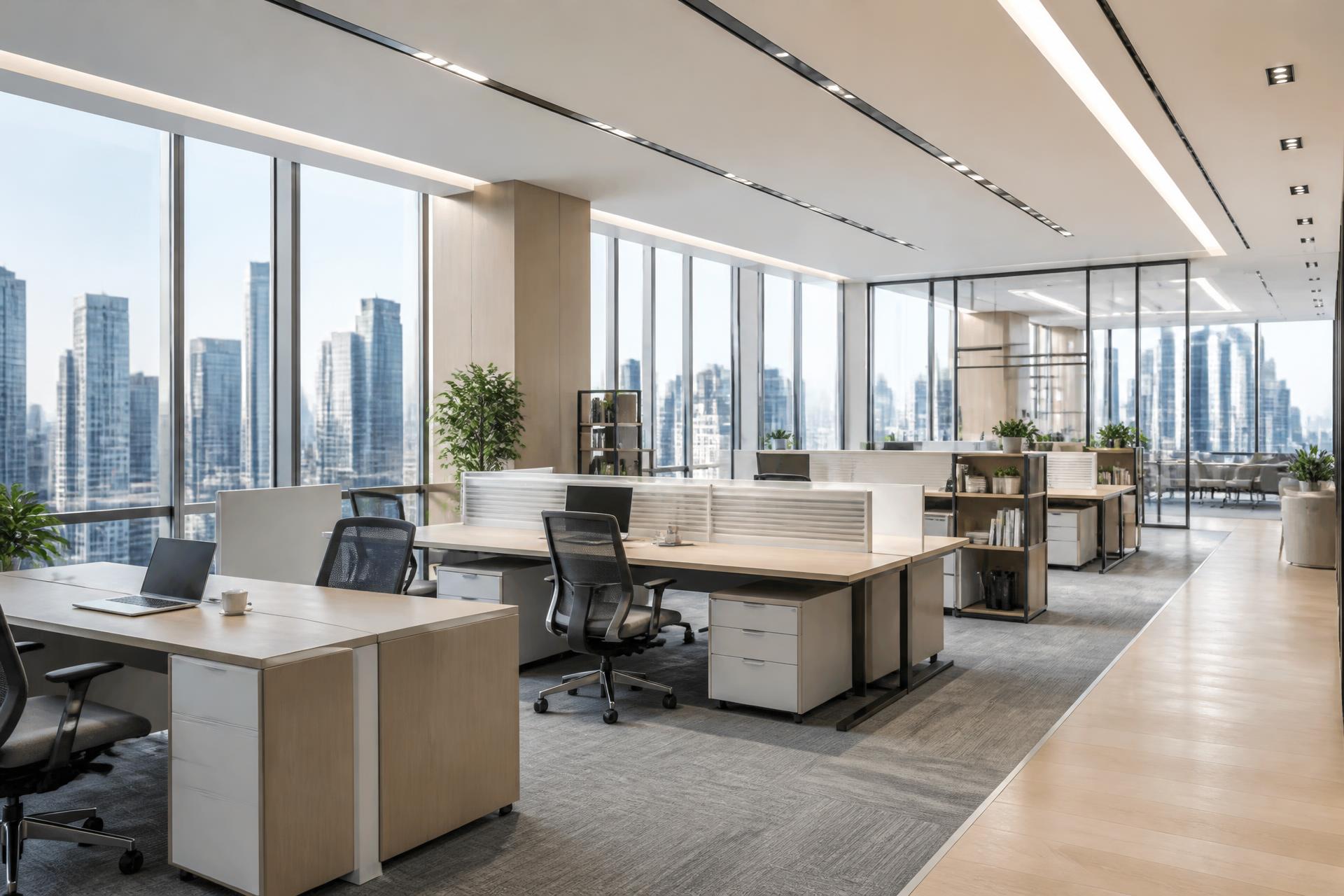 Premium modular office interior by TeMac Designs